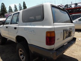 1991 Toyota 4Runner SR5 White 2.4L MT 4WD #Z23305